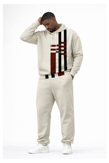 ENSEMBLE URBAN-WEEK BEIGE ET ROUGE