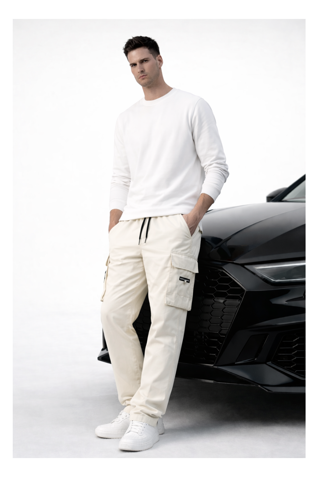 PANTALON CARGO URBAN-CHILL BEIGE CLAIR