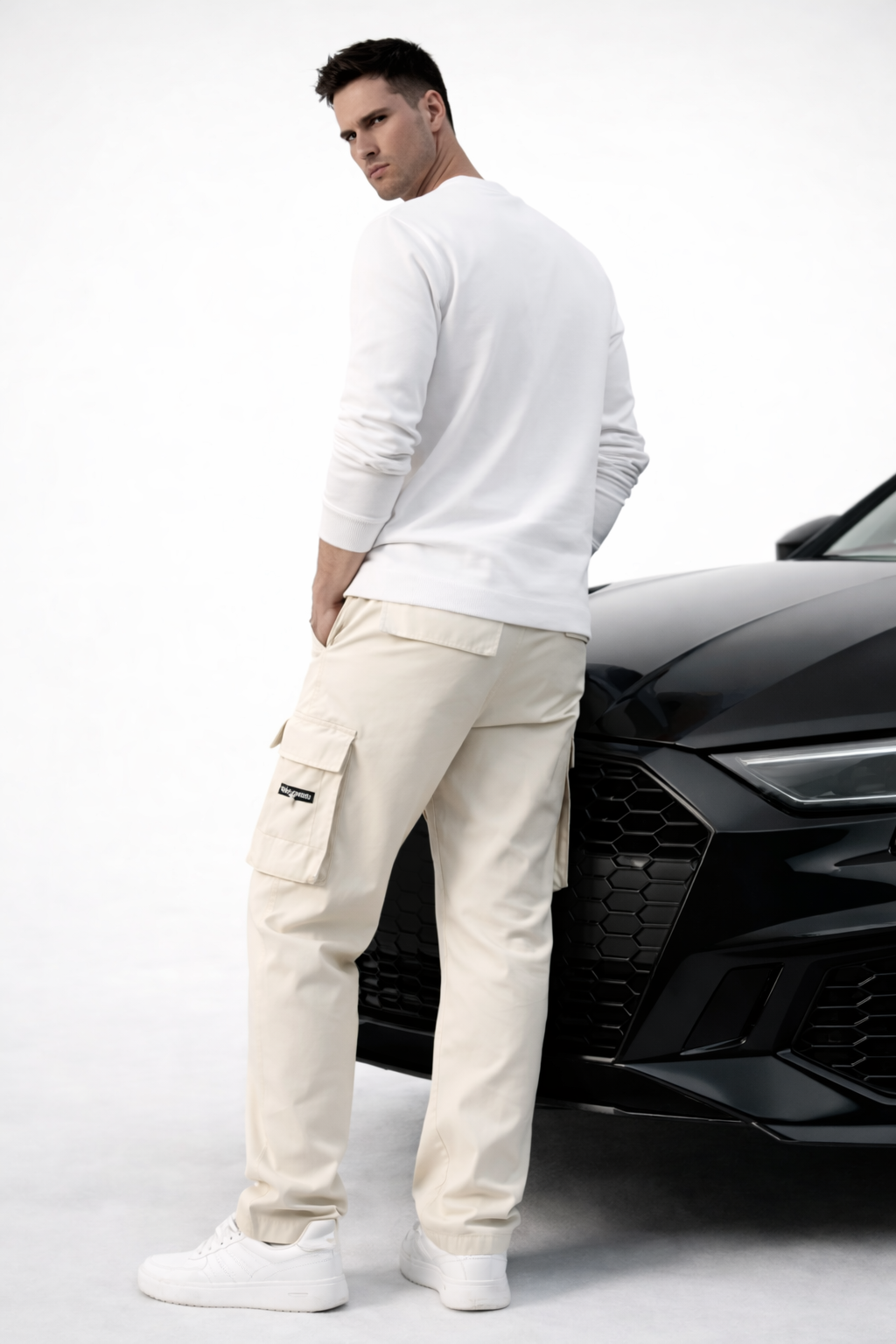 PANTALON CARGO URBAN-CHILL BEIGE CLAIR