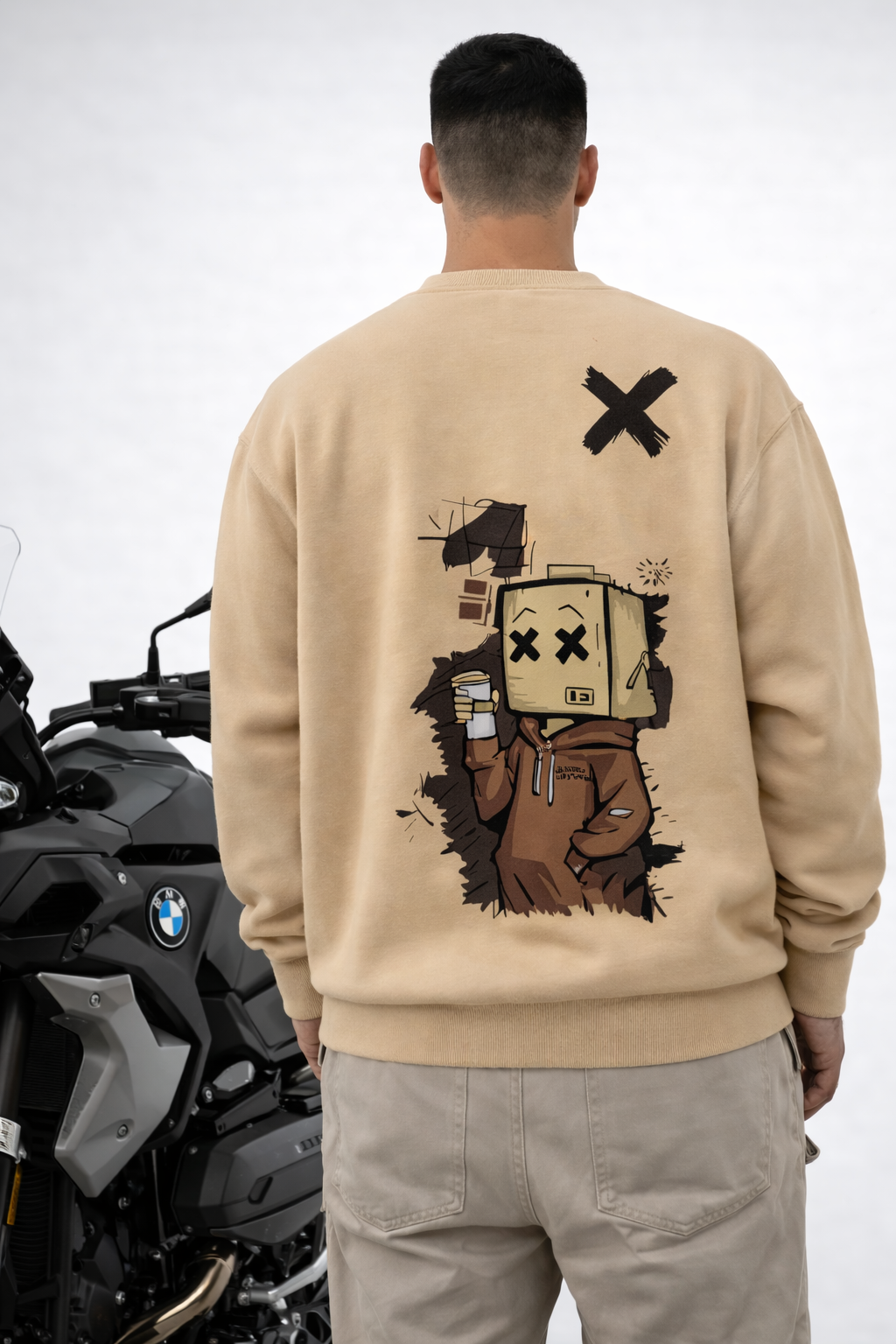 PULL URBAN-GRAPHIC BEIGE