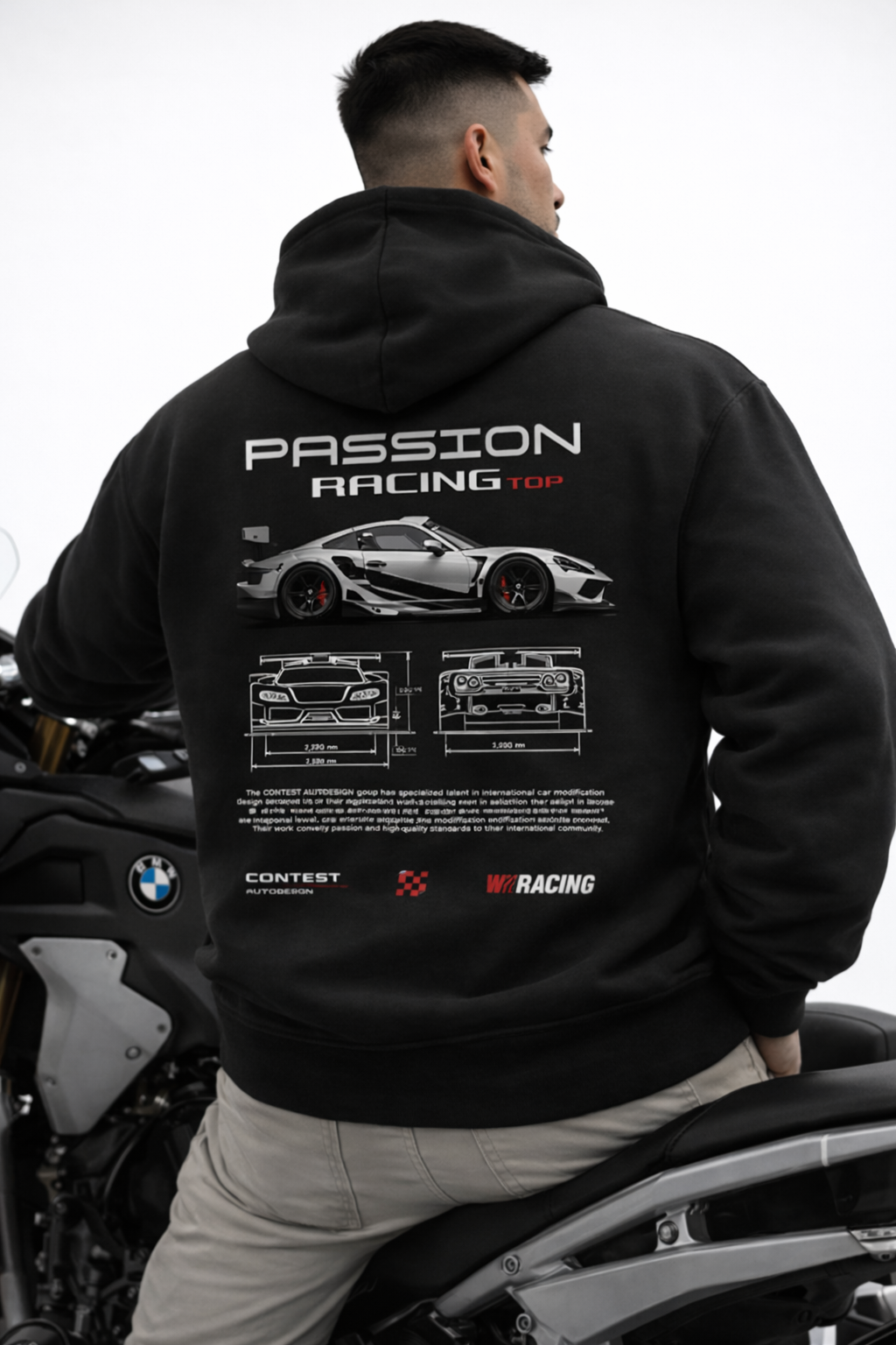 SWEATSHIRT URBAN-RACING NOIR