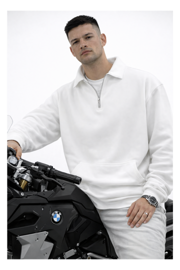 SWEATSHIRT URBAN-HOODWORK BLANC