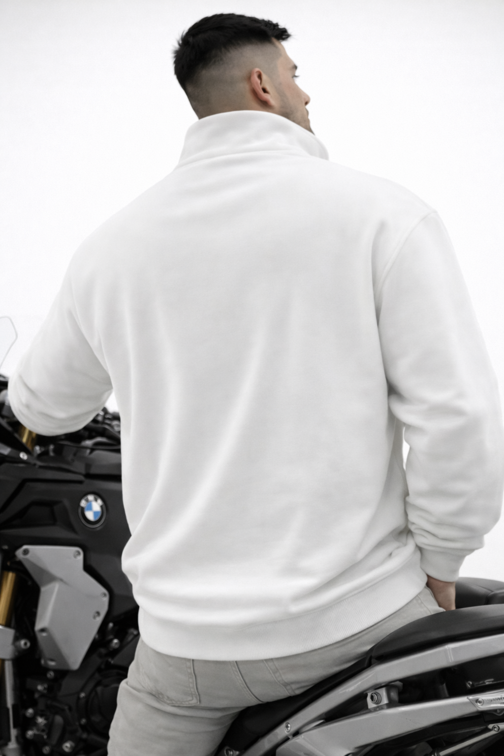 SWEATSHIRT URBAN-HOODWORK BLANC