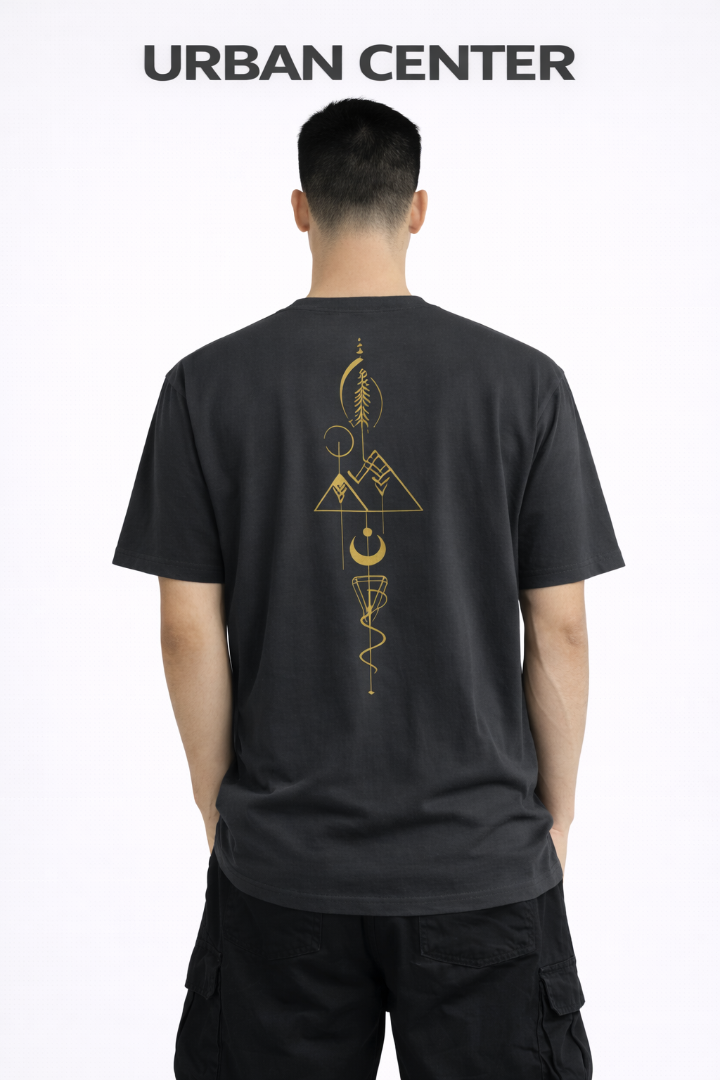 T-SHIRT URBAN-MOON GRIS