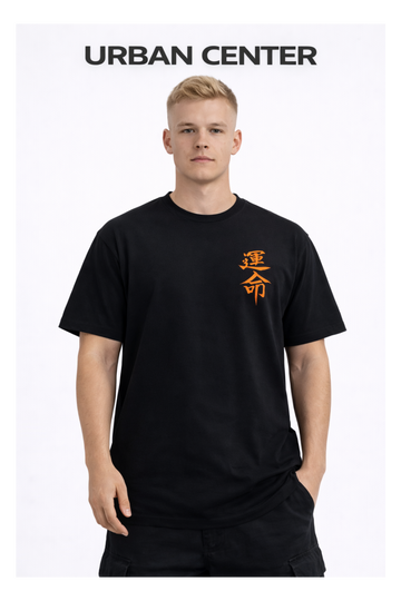 T-SHIRT Urban-Katana NOIR ET ORANGE