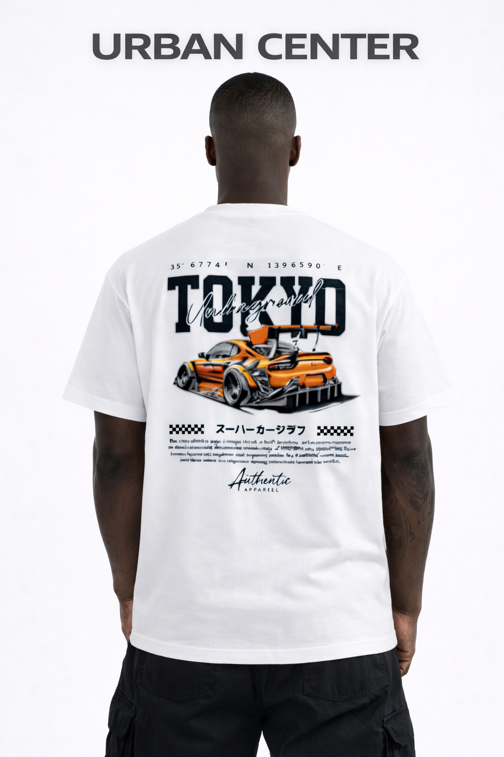 T-SHIRT URBAN-TOKYO BLANC