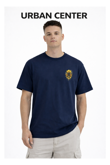 T-SHIRT URBAN-BEE BLEU MARINE