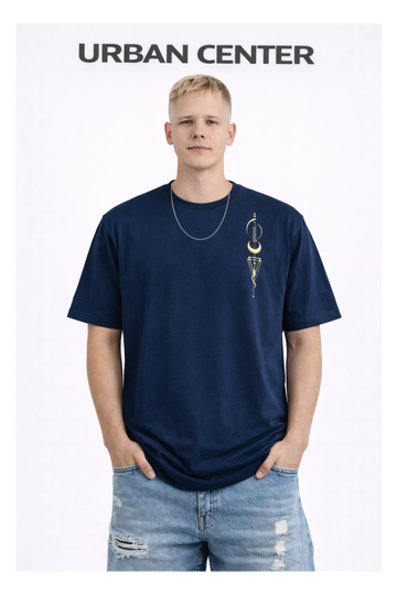 T-SHIRT URBAN-MOON BLEU MARINE