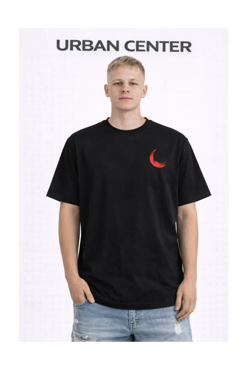 T-SHIRT URBAN-DREAM NOIR ET ROUGE