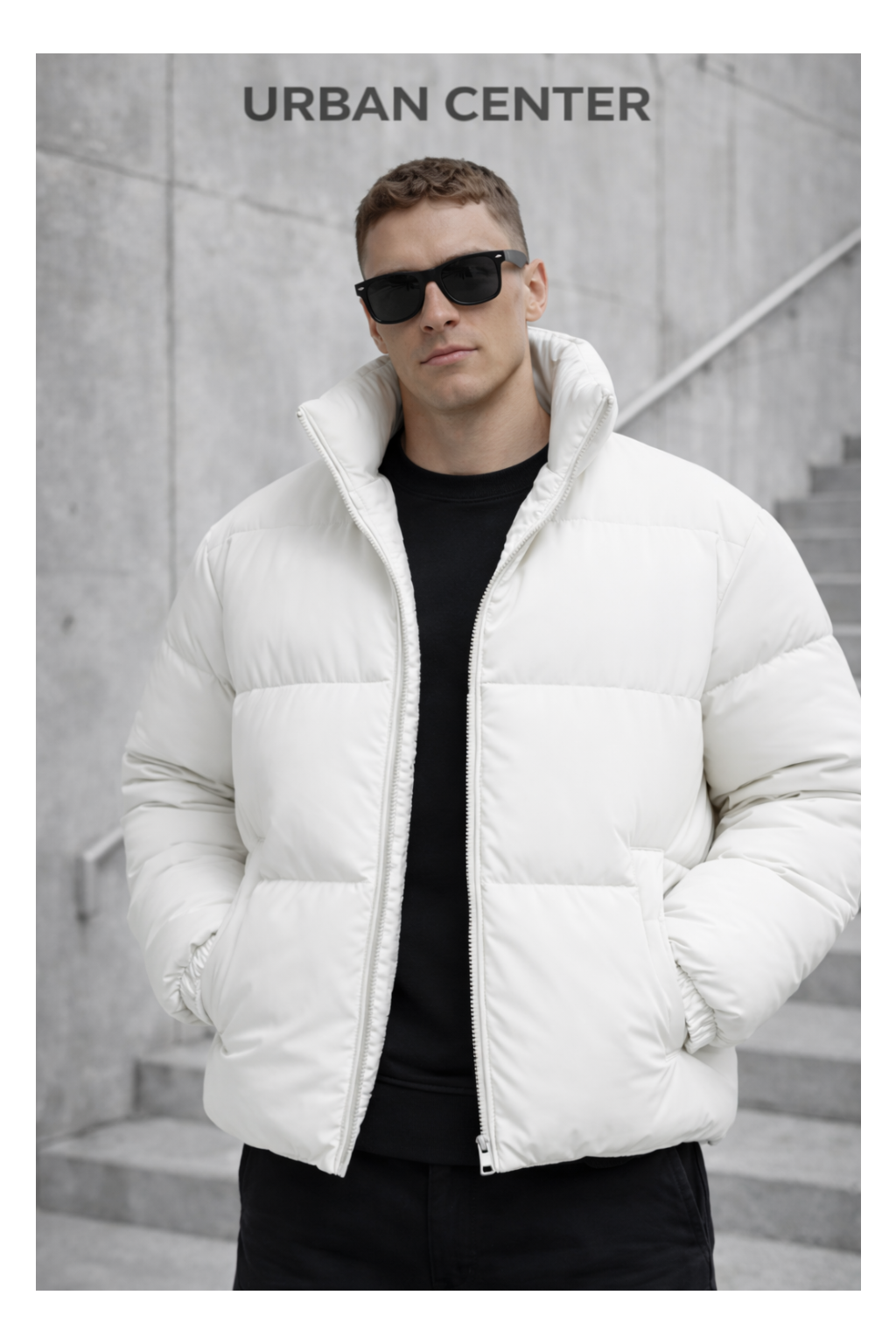 DOUDOUNE URBAN-WINTER BLANC