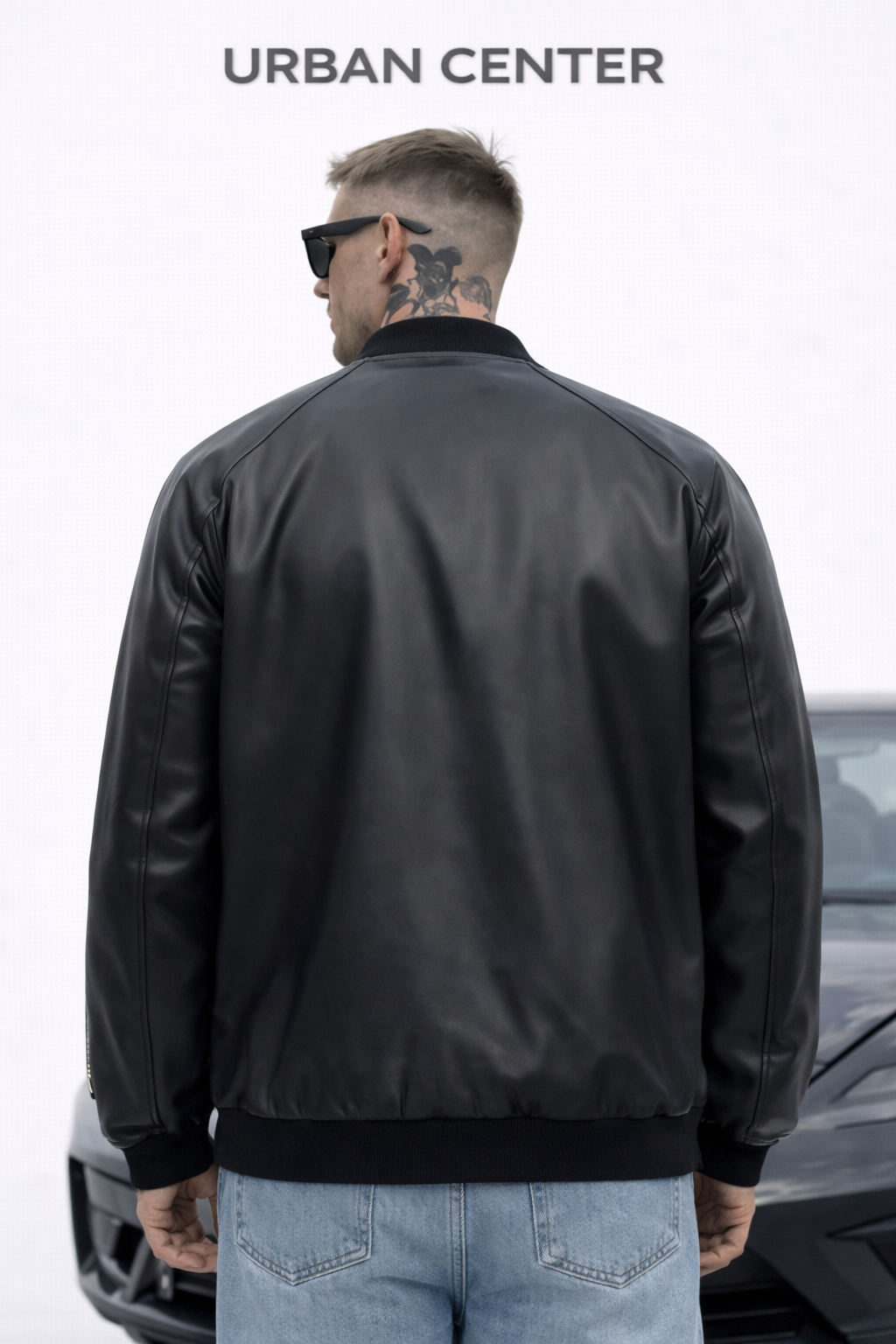 VESTE EN CUIR URBAN-LEATHER NOIR