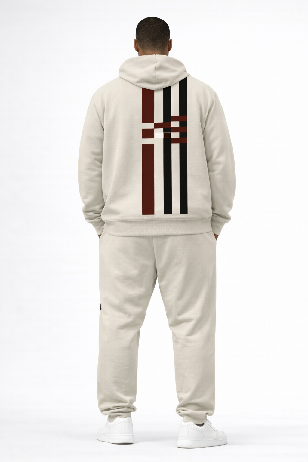 ENSEMBLE URBAN-WEEK BEIGE ET ROUGE