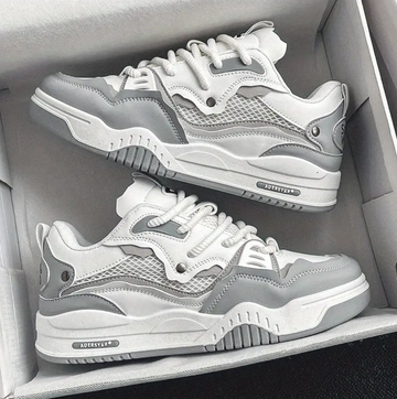 SNEAKER URBAN-STEPFLOW GRIS ET BLANC